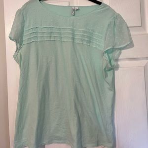 Elle Mint Swiss Dot Blouse